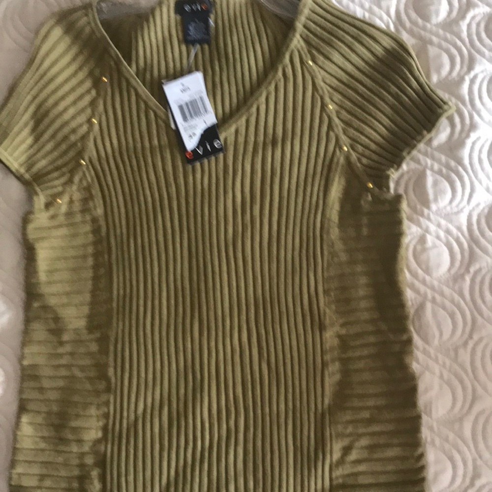 Olive color V-neck shirt